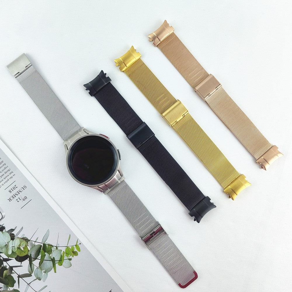 Rigtigt Flot Metal Universal Rem passer til Samsung Smartwatch - Sort#serie_2