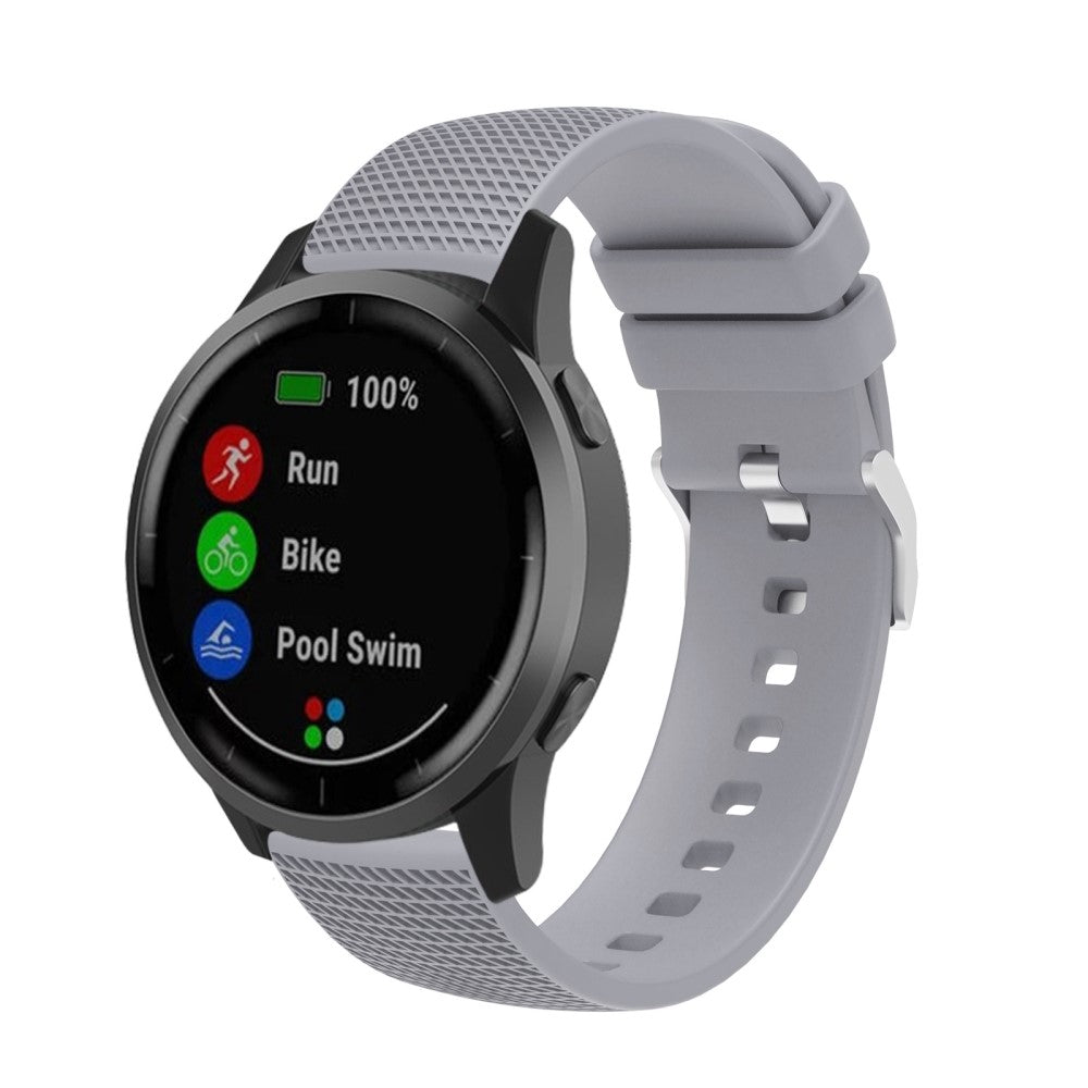 Stilfuld Universal Samsung Silikone Rem - Sølv#serie_7