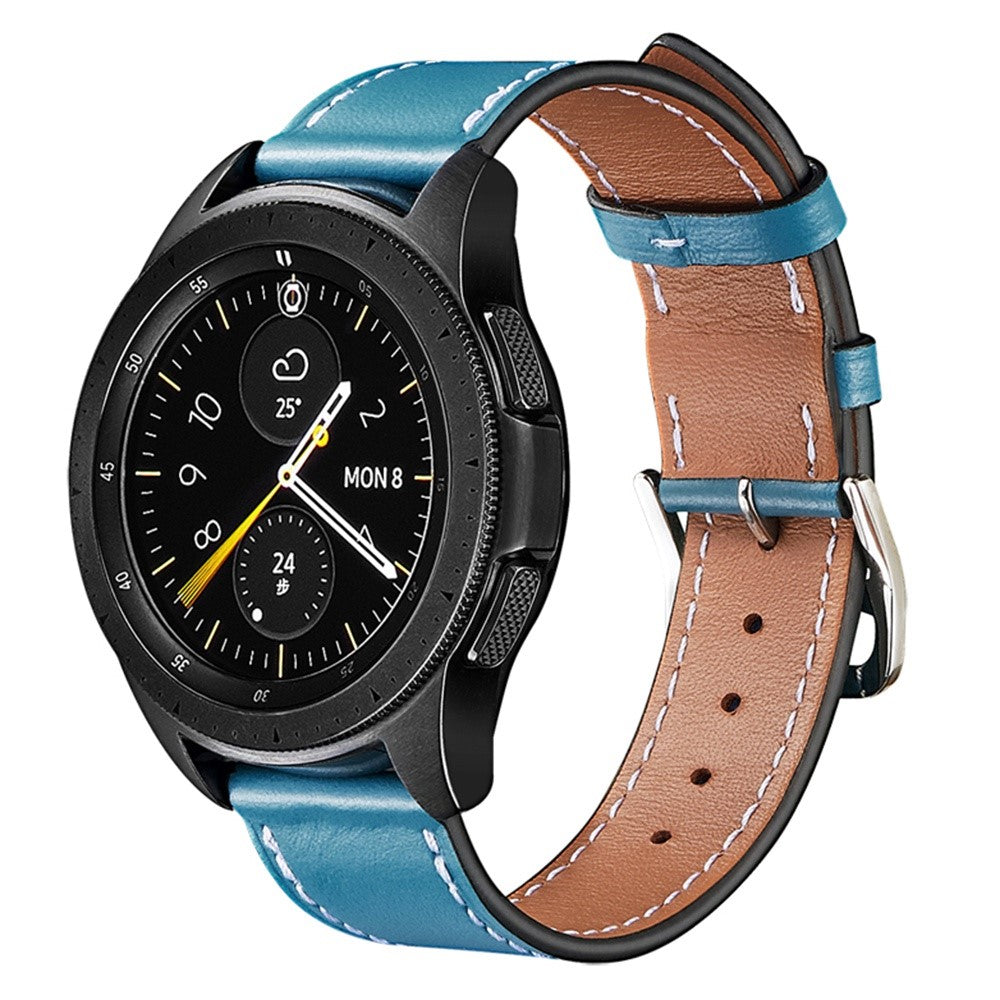 Stilfuld Universal Samsung Ægte læder Rem - Blå#serie_13