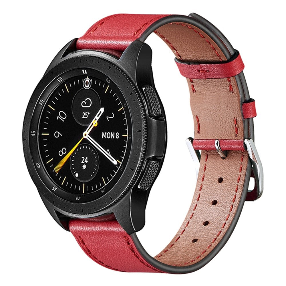 Stilfuld Universal Samsung Ægte læder Rem - Rød#serie_6
