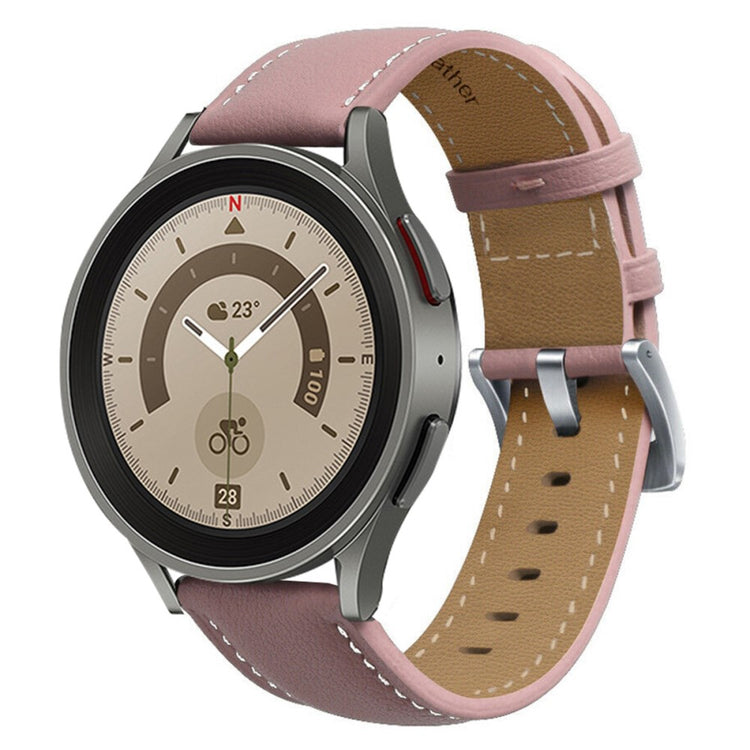 Elegant Universal Samsung Ægte læder Rem - Pink#serie_8