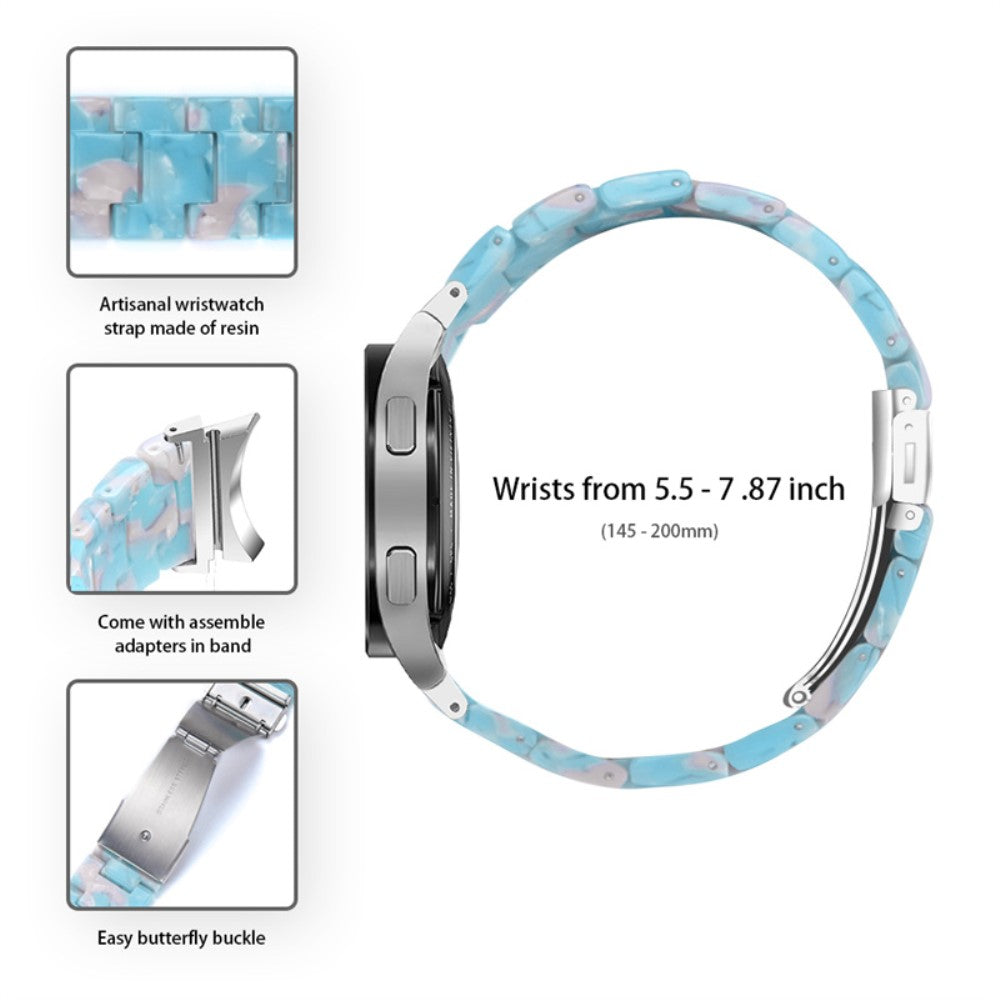 Mega kønt Universal Samsung Metal og Plastik Rem - Blå#serie_14