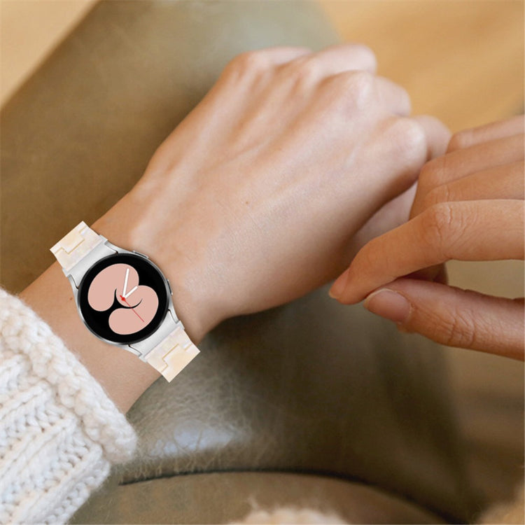 Mega kønt Universal Samsung Metal og Plastik Rem - Hvid#serie_21