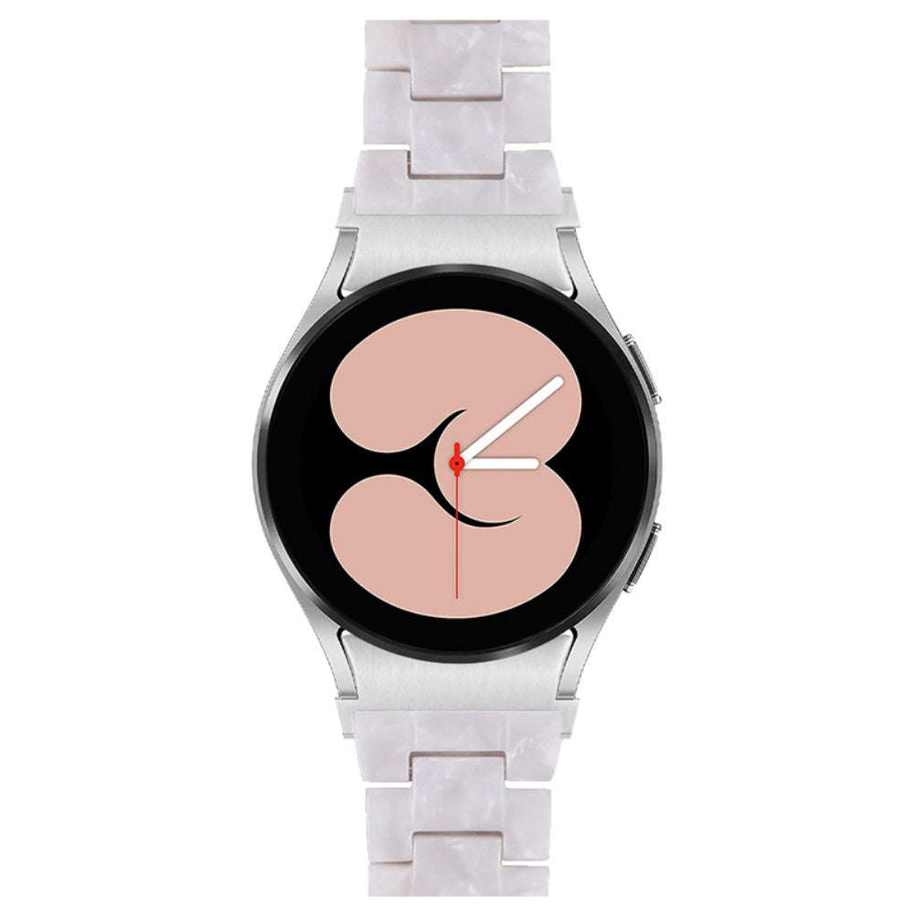 Mega kønt Universal Samsung Metal og Plastik Rem - Hvid#serie_22