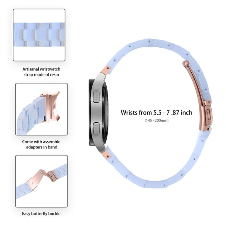 Mega kønt Universal Samsung Metal og Plastik Rem - Blå#serie_3
