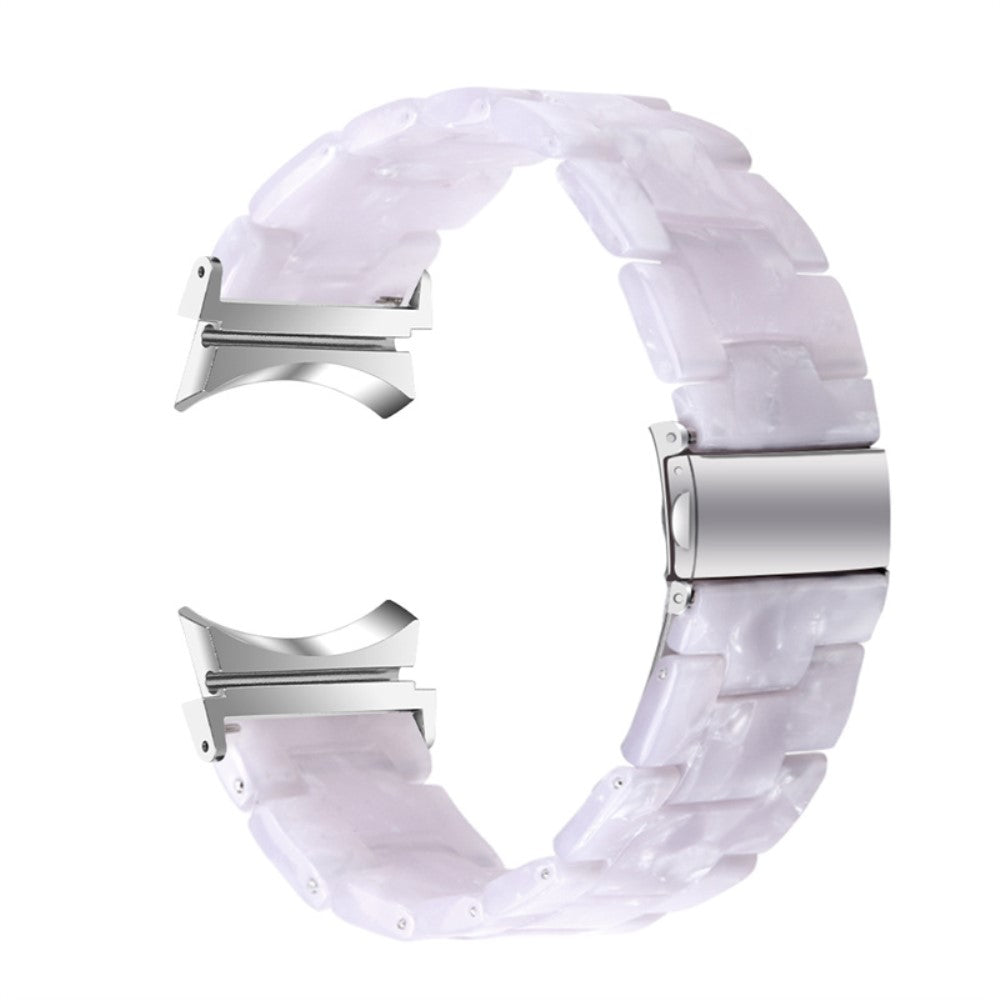 Mega kønt Universal Samsung Metal og Plastik Rem - Hvid#serie_4