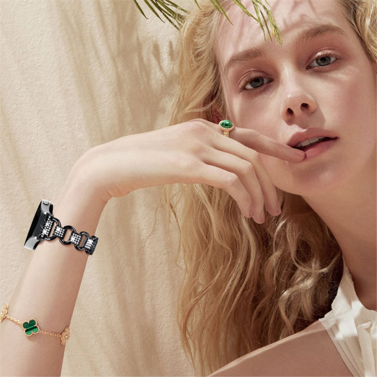 Kønt Universal Samsung Metal og Rhinsten Rem - Sort#serie_1