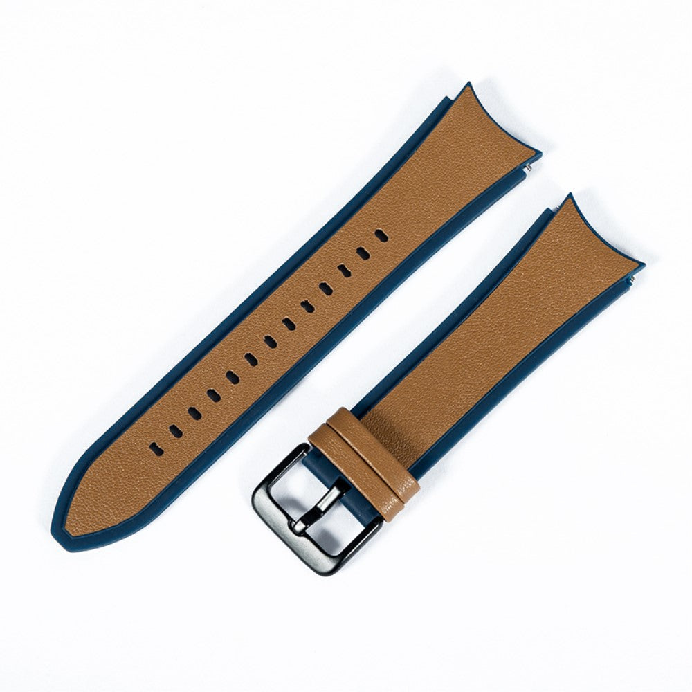 Rigtigt fed Universal Samsung Kunstlæder og Silikone Rem - Brun#serie_10