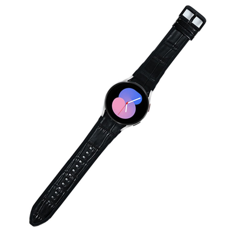 Rigtigt fed Universal Samsung Kunstlæder og Silikone Rem - Sort#serie_2