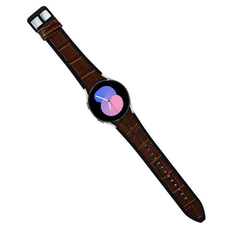 Rigtigt fed Universal Samsung Kunstlæder og Silikone Rem - Sort#serie_4