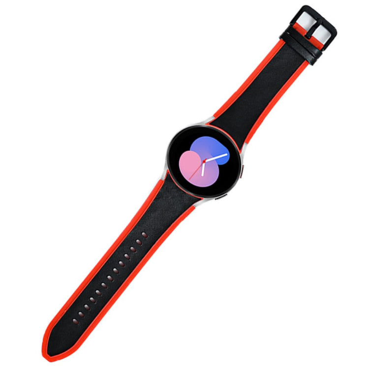 Rigtigt fed Universal Samsung Kunstlæder og Silikone Rem - Rød#serie_5