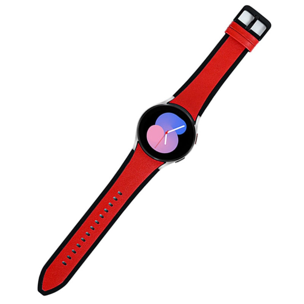 Rigtigt fed Universal Samsung Kunstlæder og Silikone Rem - Rød#serie_7