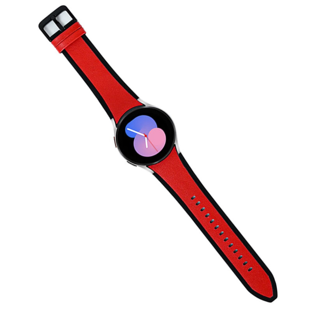 Rigtigt fed Universal Samsung Kunstlæder og Silikone Rem - Rød#serie_7