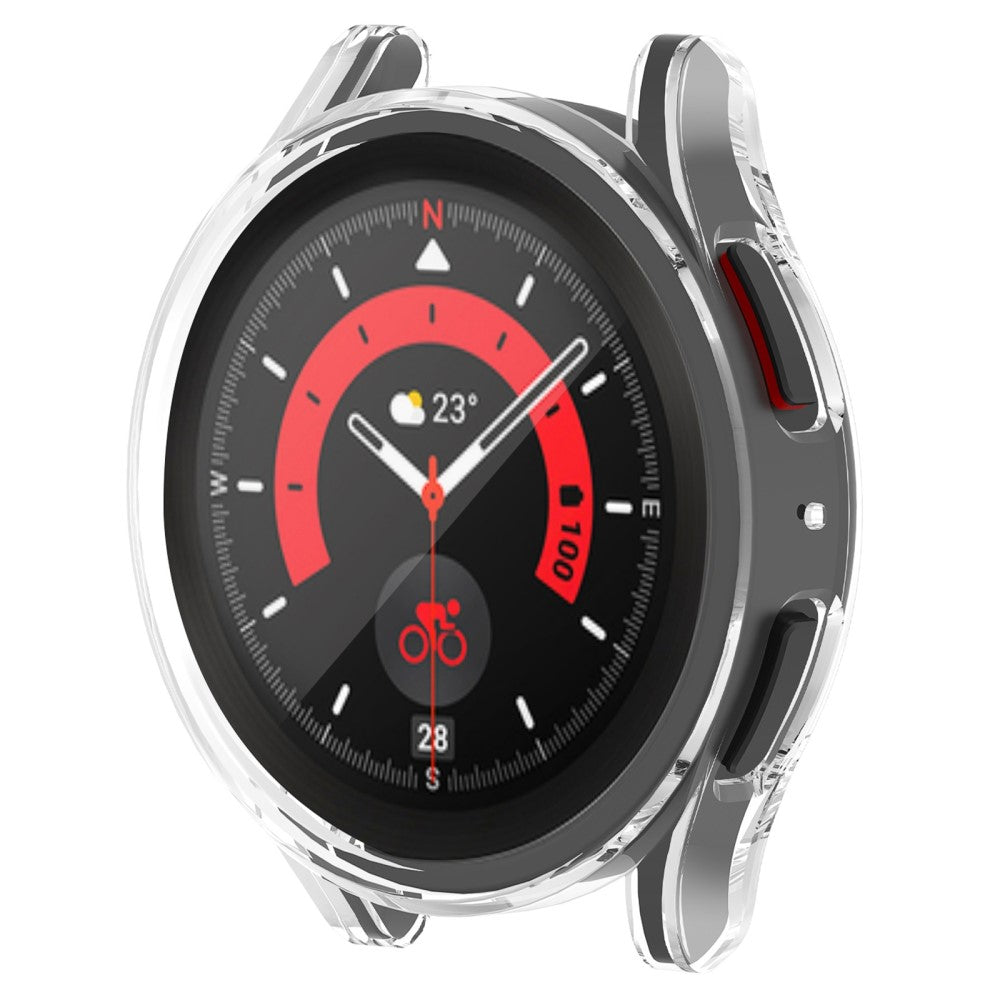 Super Fed Samsung Galaxy Watch 5 Pro Silikone Cover - Gennemsigtig#serie_4