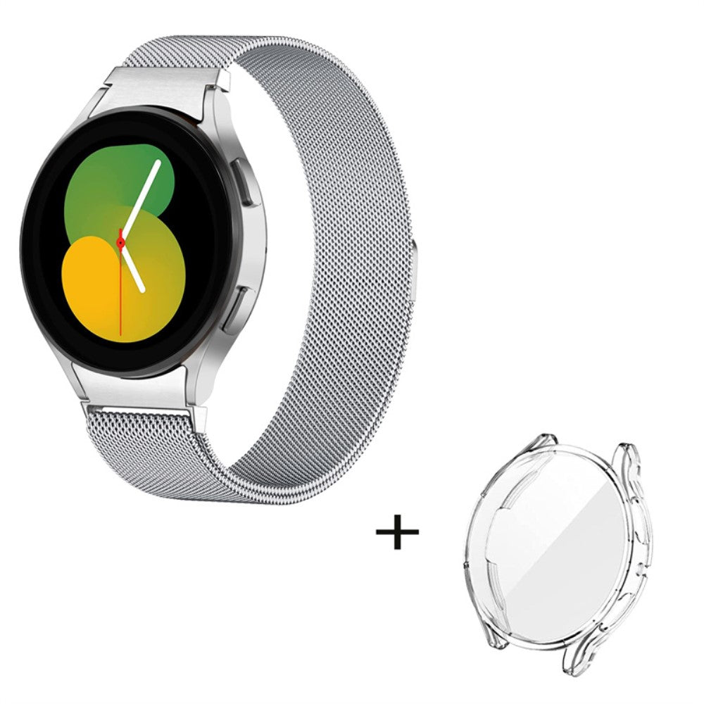 Samsung Galaxy Watch 5 Pro Metal Rem med Cover - Sรธlv#serie_024