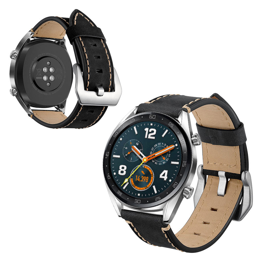 Meget smuk Universal Huawei รgte lรฆder Rem - Sort#serie_1