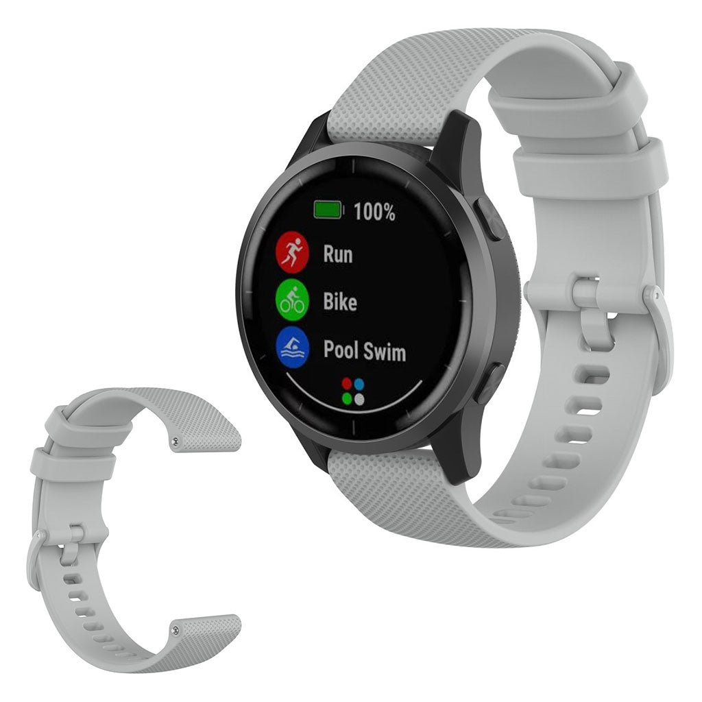 Vildt hårdfør Universal Silikone Rem - Sølv#serie_5