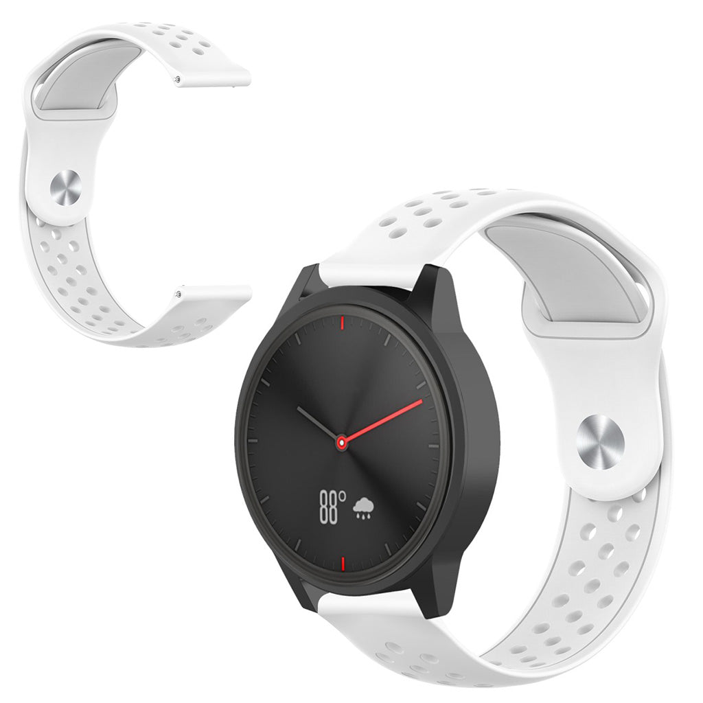 Rigtigt sejt Huawei Watch GT 2 42mm Silikone Rem - Hvid#serie_2