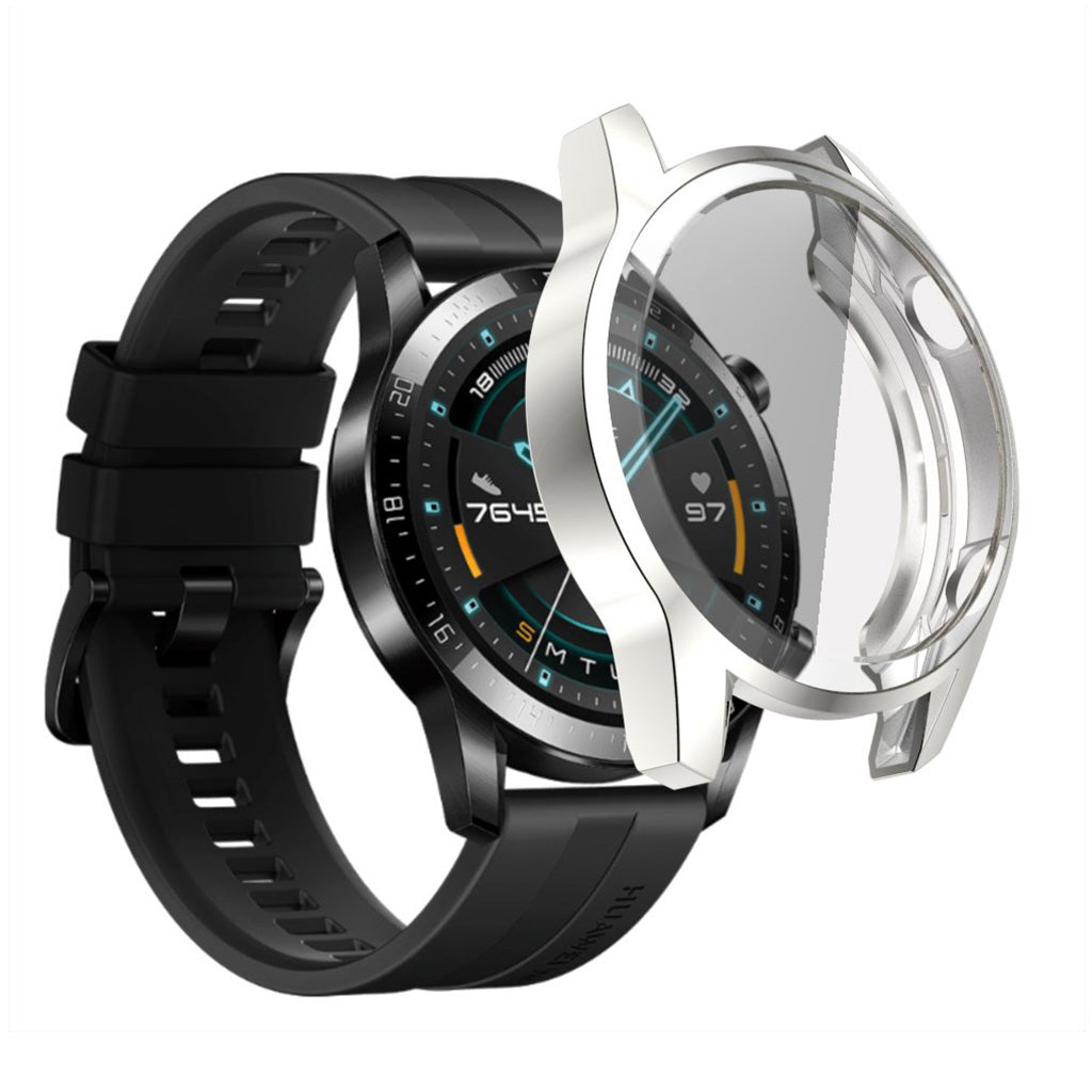Mega Fed Huawei Watch GT 2 46mm Silikone Cover - Sølv#serie_3
