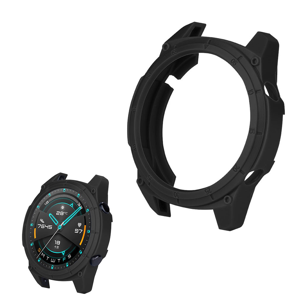 Huawei Watch GT 2 46mm  Silikone Bumper  - Sort#serie_1