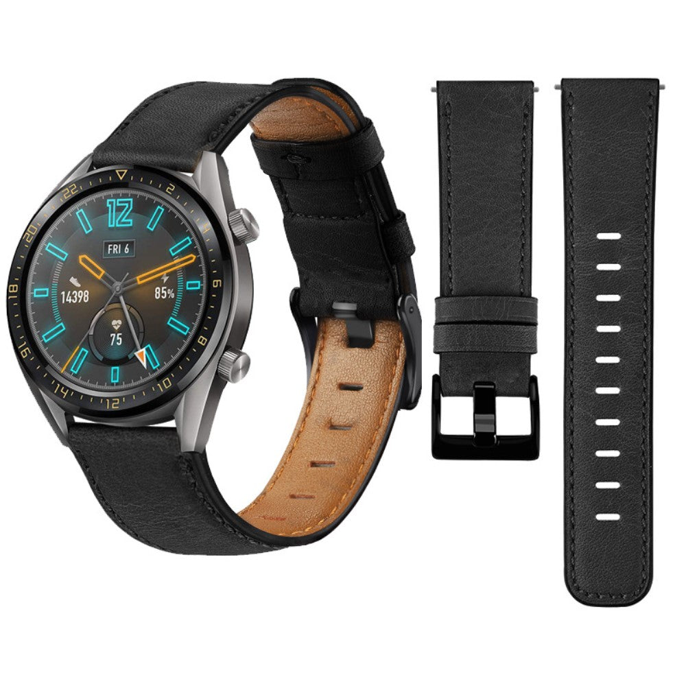 Rigtigt slidstรฆrk Universal รgte lรฆder Rem - Sort#serie_1