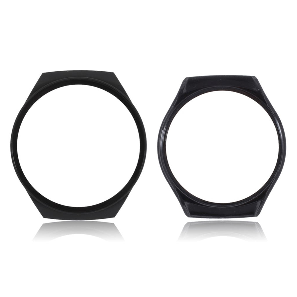 Mega Godt Huawei Watch GT 2e Cover med Skรฆrmbeskytter i Silikone og Hรฆrdet Glas - Sort#serie_1