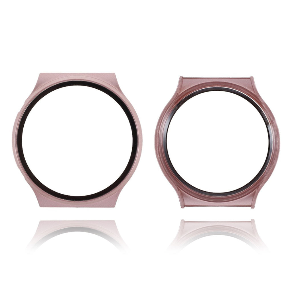 Fint Huawei Watch GT 2 Pro Cover med Skรฆrmbeskytter i Silikone og Hรฆrdet Glas - Pink#serie_1