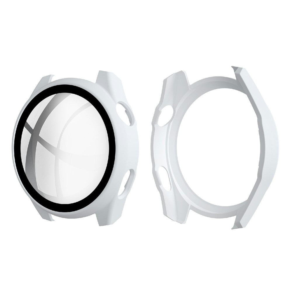Meget Godt Huawei Watch 3 Pro Cover med Skรฆrmbeskytter i Plastik og Hรฆrdet Glas - Hvid#serie_1