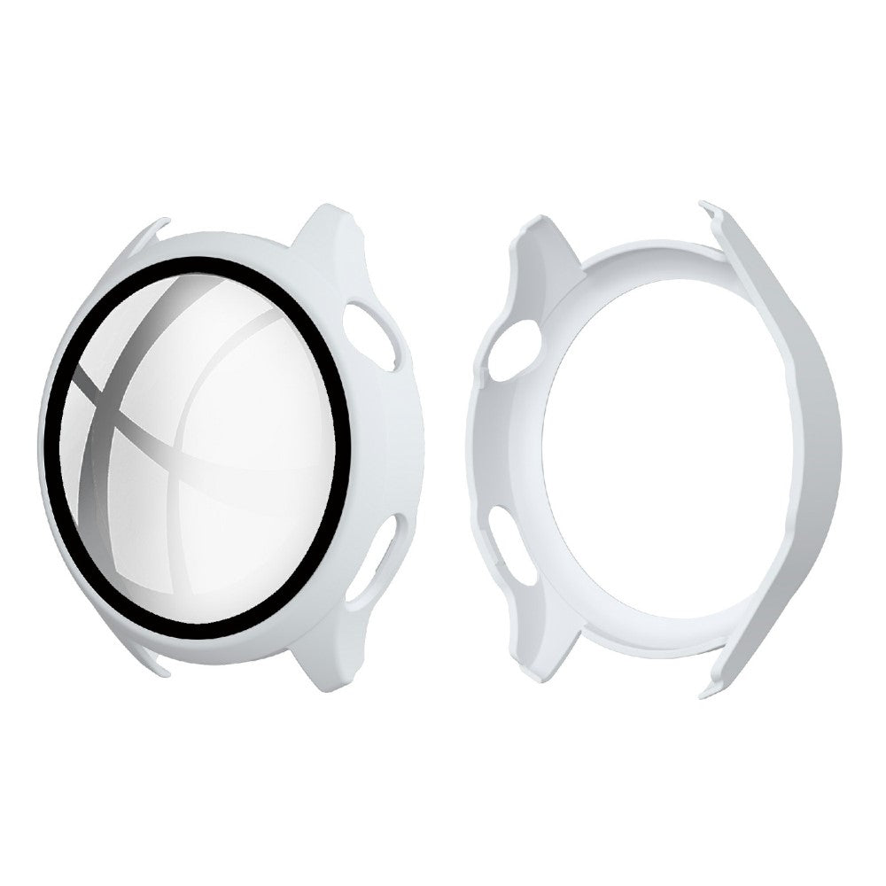 Super Pรฆnt Huawei Watch 3 Cover med Skรฆrmbeskytter i Plastik og Hรฆrdet Glas - Hvid#serie_1
