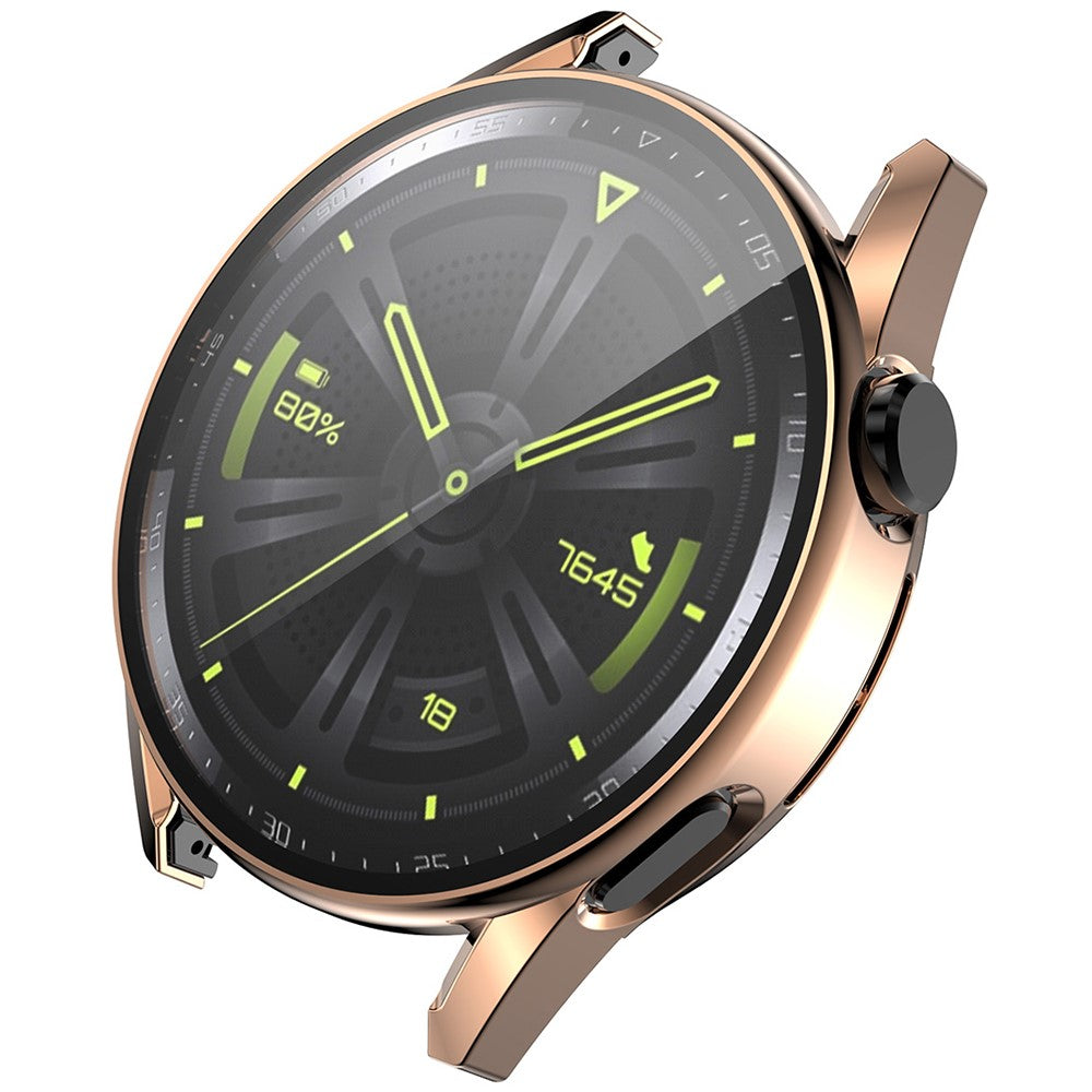 Super Pรฆnt Huawei Watch GT 3 (46mm) Cover med Skรฆrmbeskytter i Plastik og Hรฆrdet Glas - Pink#serie_1