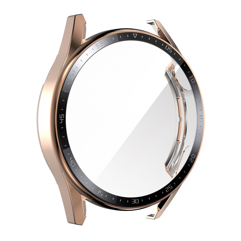 Mega Flot Huawei Watch GT 3 (46mm) Cover med Skรฆrmbeskytter i Plastik og Hรฆrdet Glas - Pink#serie_1