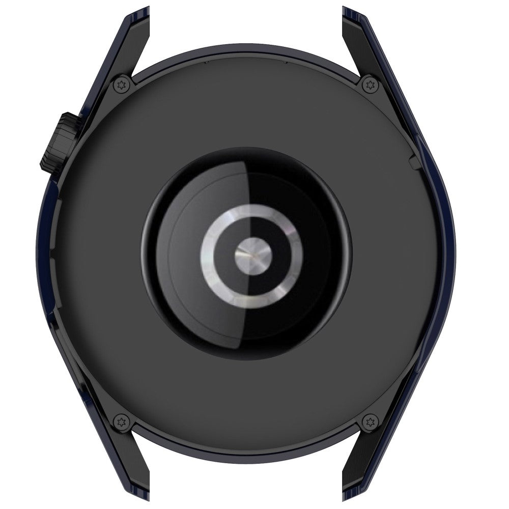Super Fint Huawei Watch GT 3 (42mm) Cover med Skærmbeskytter i Silikone og Hærdet Glas - Blå#serie_3