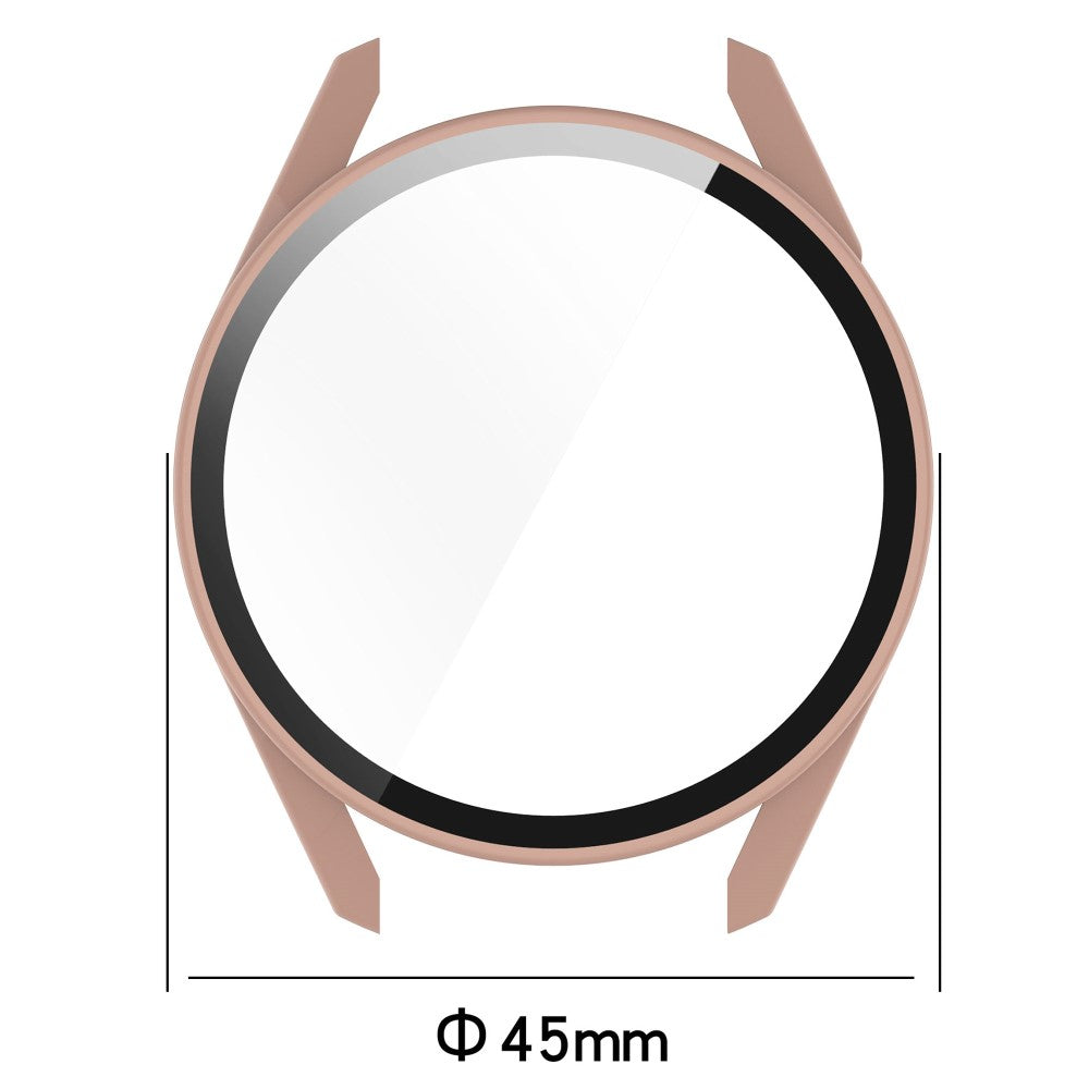Super Fint Huawei Watch GT 3 (42mm) Cover med Skærmbeskytter i Silikone og Hærdet Glas - Blå#serie_3