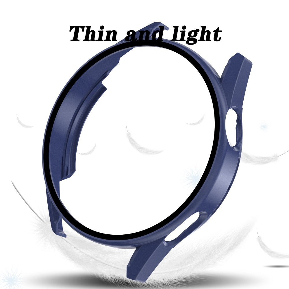 Mega Fint Huawei Watch GT 3 (42mm) Cover med Skærmbeskytter i Plastik og Hærdet Glas - Blå#serie_9