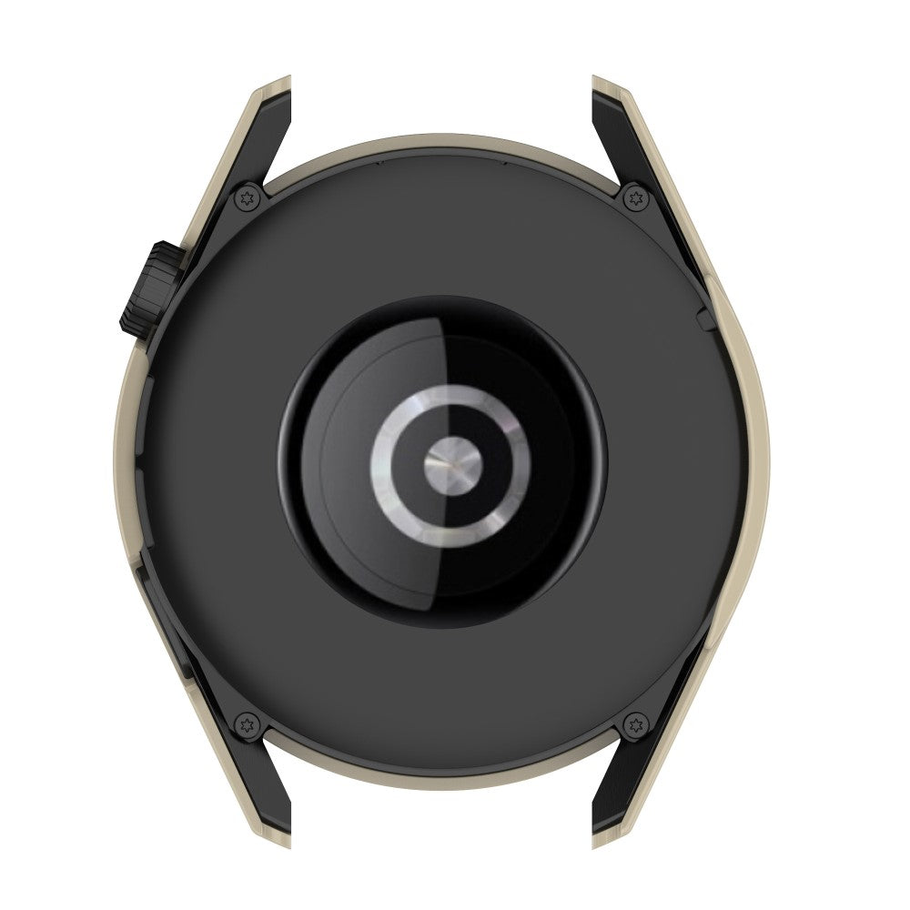 Fed Huawei Watch GT 3 (42mm) Cover med Skærmbeskytter i Plastik og Hærdet Glas - Gennemsigtig#serie_5