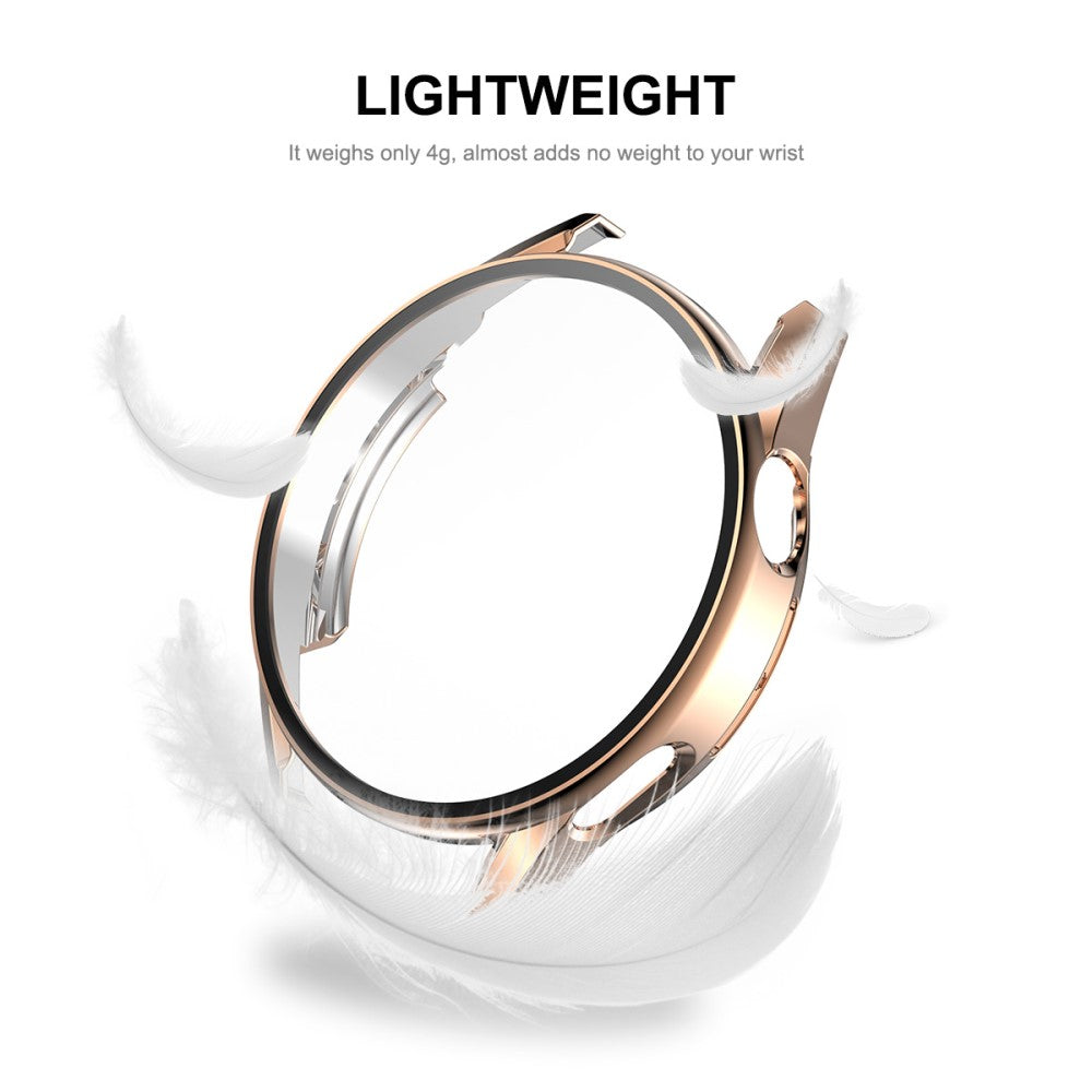 Beskyttende Huawei Watch GT 3 (42mm) Cover med Skærmbeskytter i Plastik og Hærdet Glas - Pink#serie_5