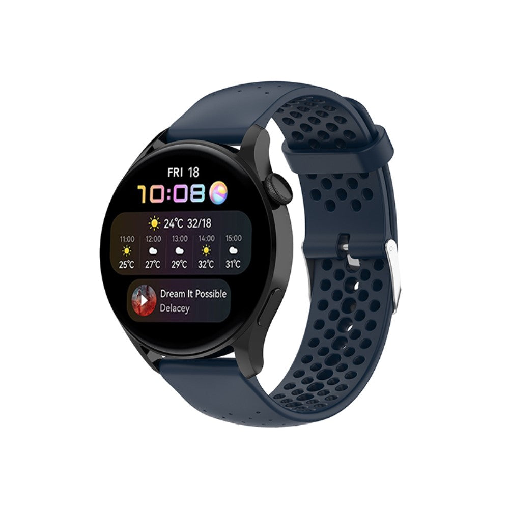 Meget fint Universal Huawei Silikone Rem - Blå#serie_3