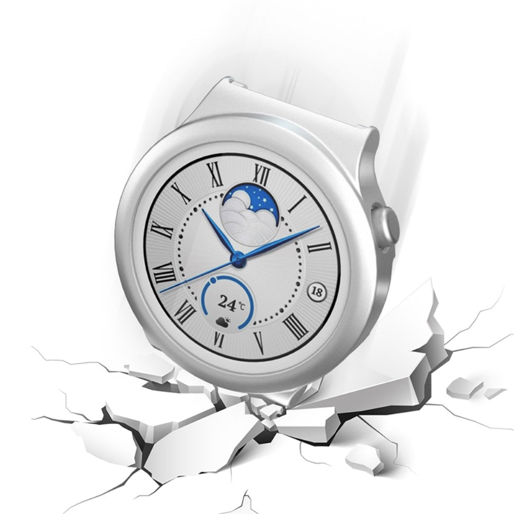 Vildt Godt Huawei Watch GT 3 Pro 43mm Cover med Skรฆrmbeskytter i Hรฆrdet Glas - Sรธlv#serie_1