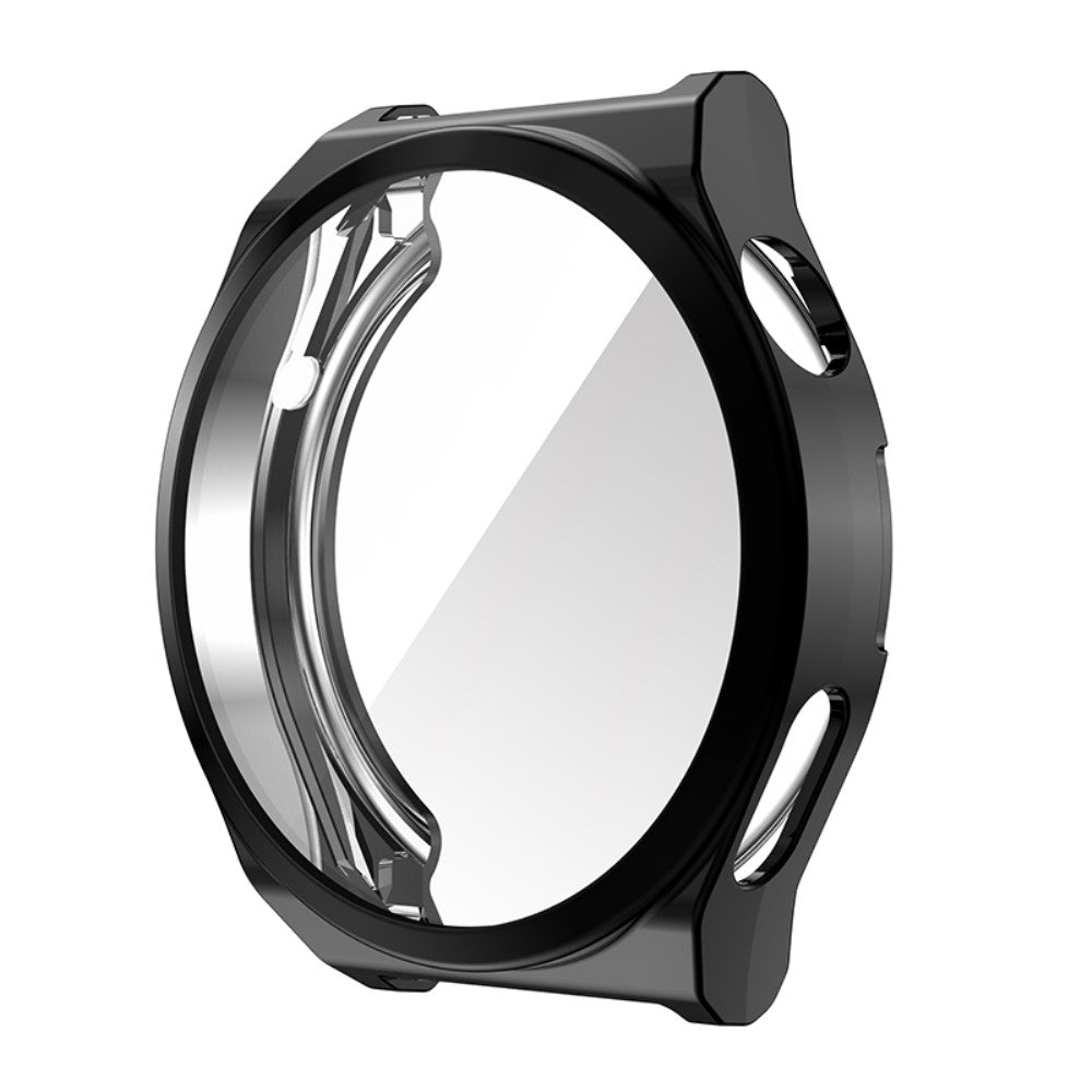 Alle Tiders Huawei Watch GT 3 Pro 46mm Cover med Skรฆrmbeskytter i Silikone - Sort#serie_1