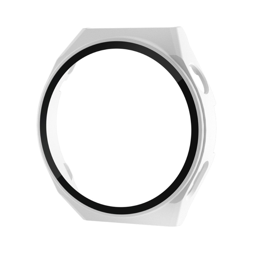 Vildt Flot Huawei Watch GT 3 Pro 46mm Cover med Skรฆrmbeskytter i Hรฆrdet Glas - Hvid#serie_1