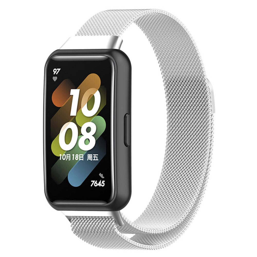 Mega komfortabel Huawei Band 7 Metal Rem - Sรธlv#serie_012