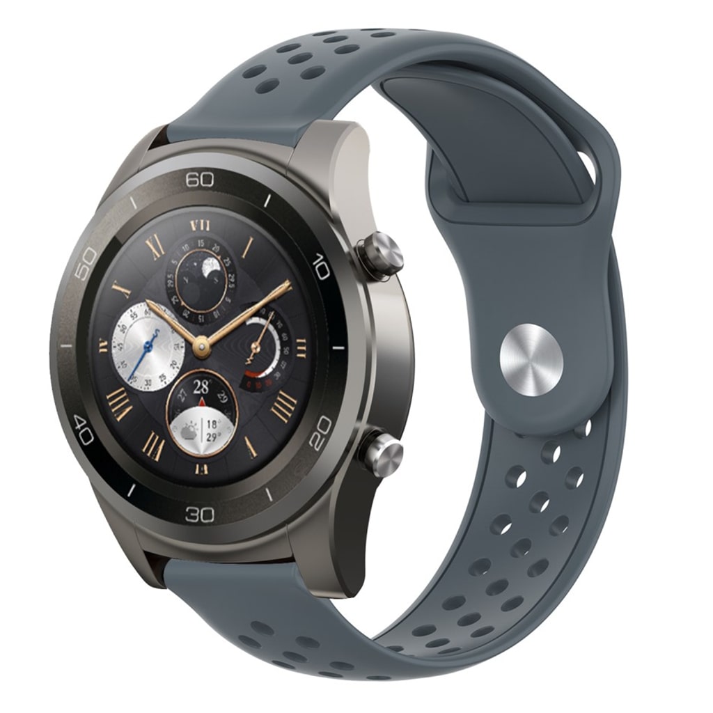 Mega godt Huawei Watch 2 Pro Silikone Rem - Sølv#serie_3