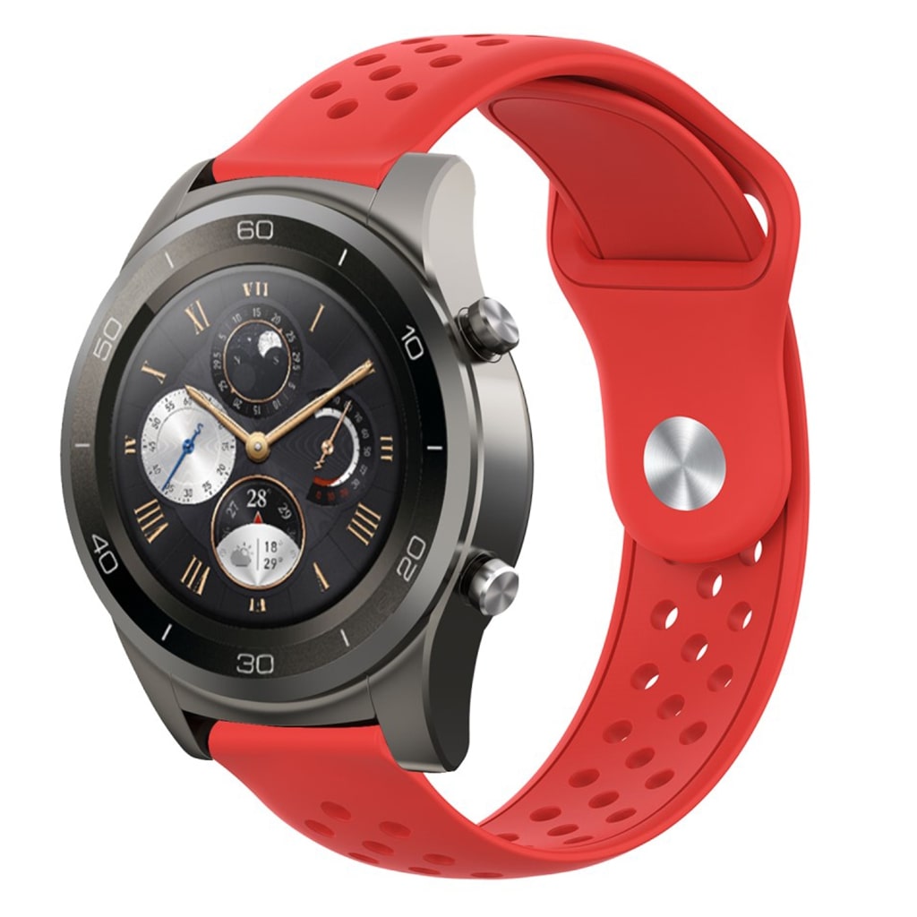 Mega godt Huawei Watch 2 Pro Silikone Rem - Rød#serie_4
