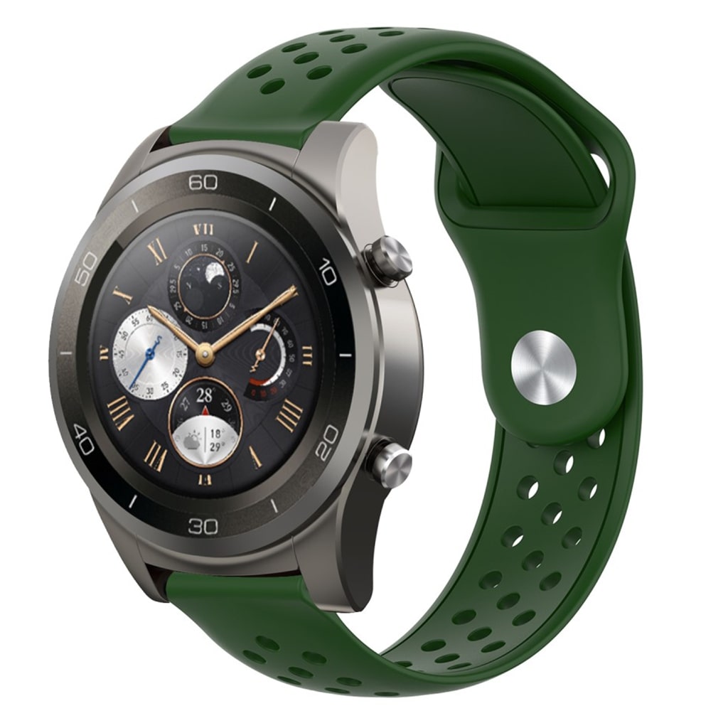 Mega godt Huawei Watch 2 Pro Silikone Rem - Grøn#serie_7