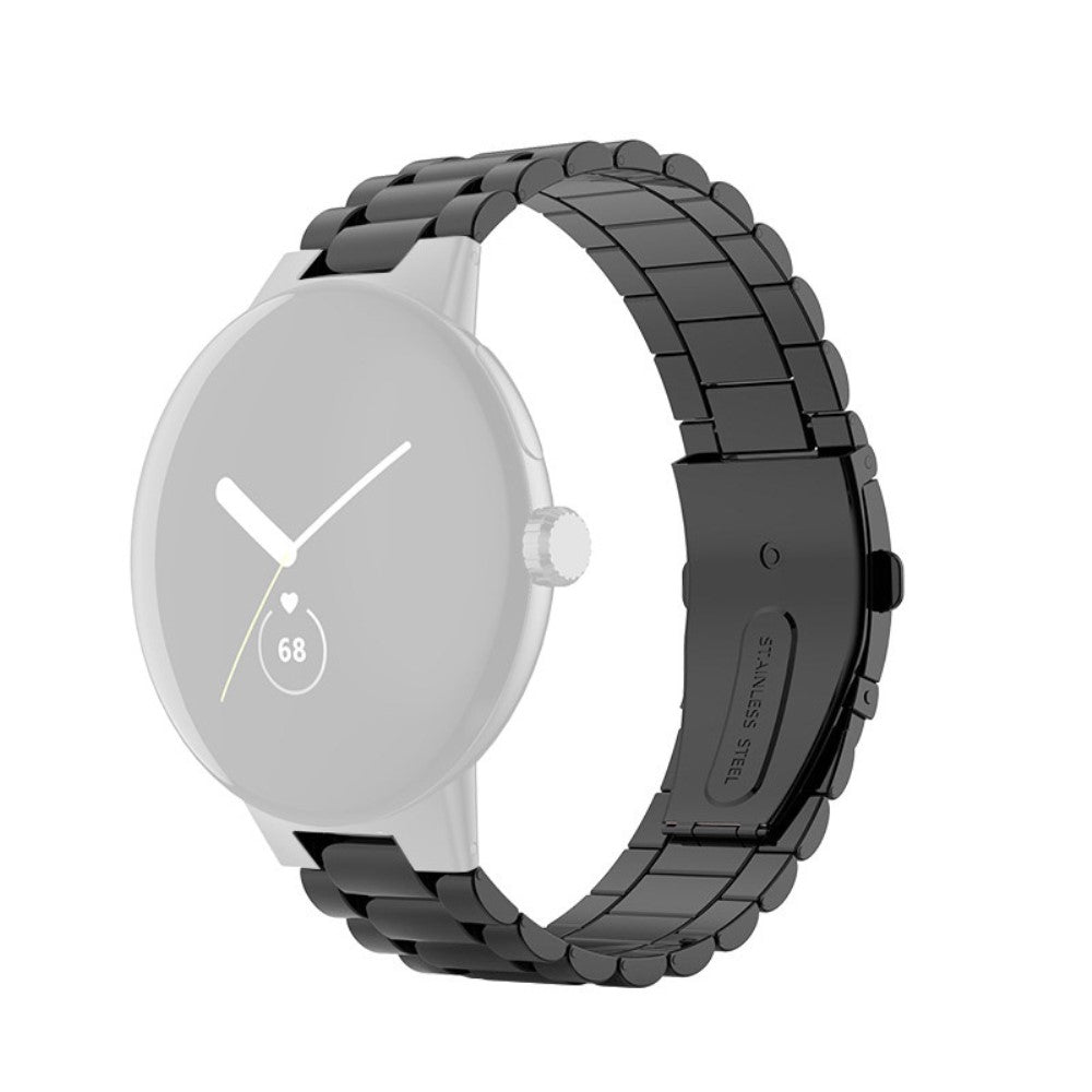 Rigtigt slidstรฆrk Google Pixel Watch Metal Rem - Sort#serie_1