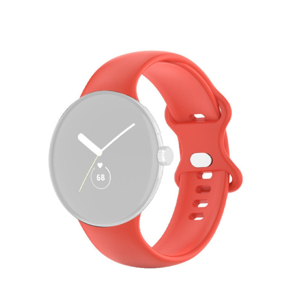 Smuk Google Pixel Watch Silikone Rem - Stรธrrelse: L - Rรธd#serie_1