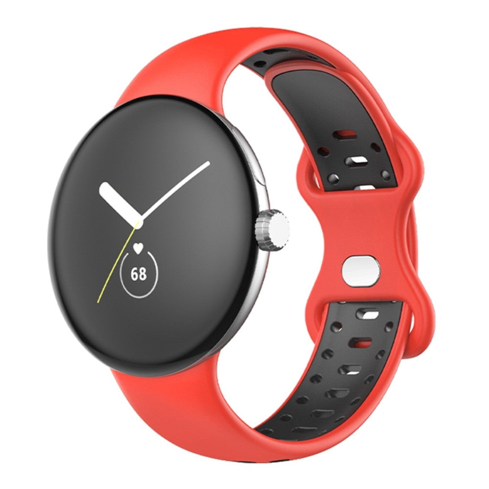 Super cool Google Pixel Watch Silikone Rem - Rรธd#serie_1