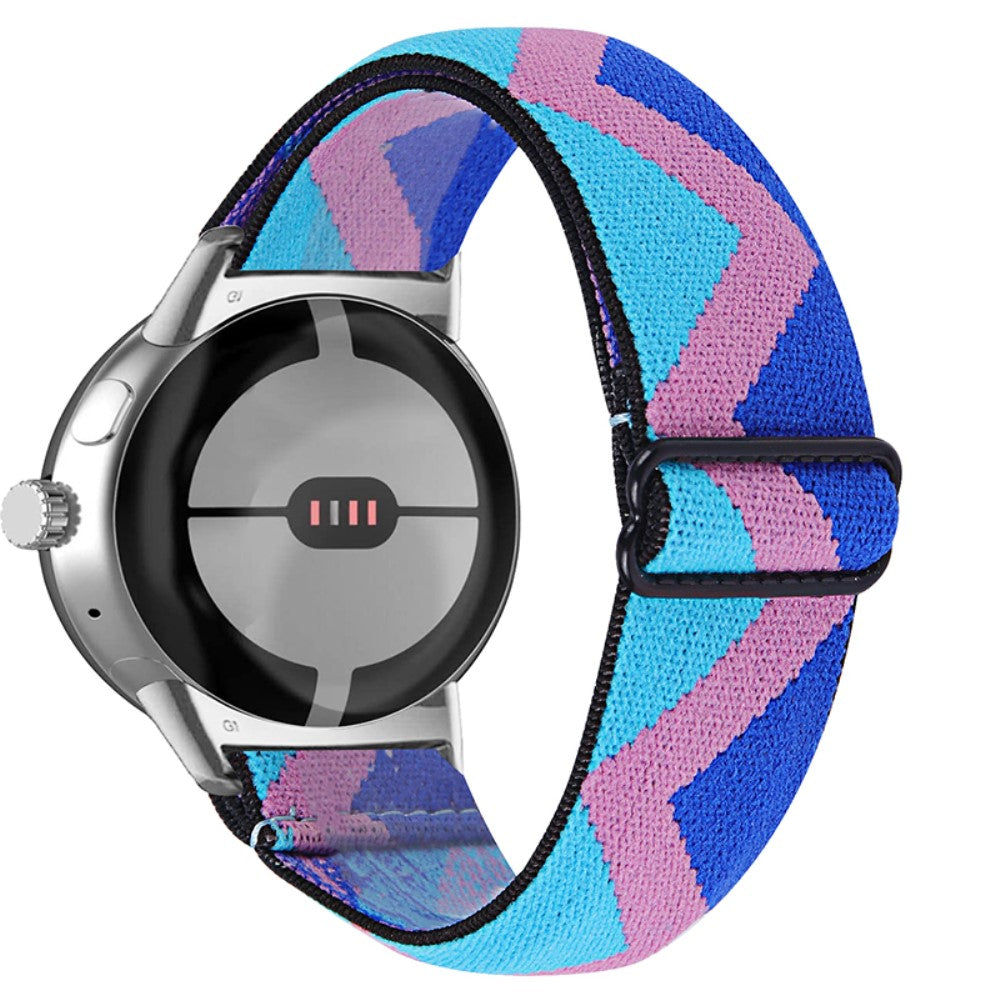 Helt vildt hรฅrdfรธr Google Pixel Watch Nylon Rem - Flerfarvet#serie_1