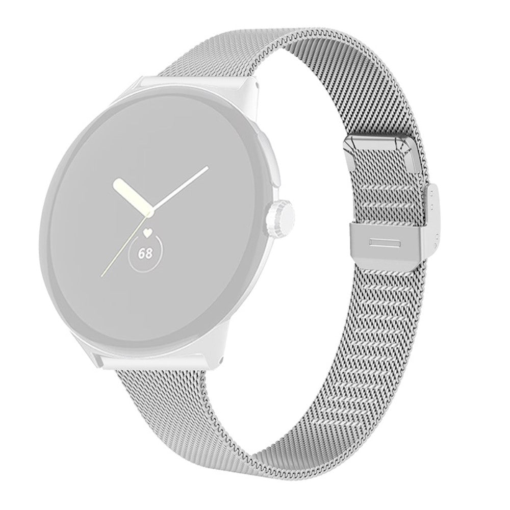 Meget flot Google Pixel Watch Metal Rem - Sรธlv#serie_057