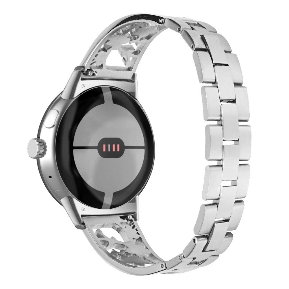 Helt vildt skรธn Google Pixel Watch  Rem - Sรธlv#serie_126